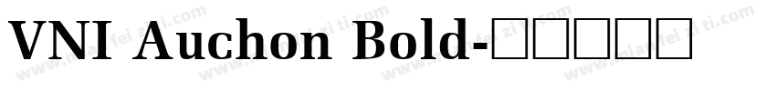 VNI Auchon Bold字体转换